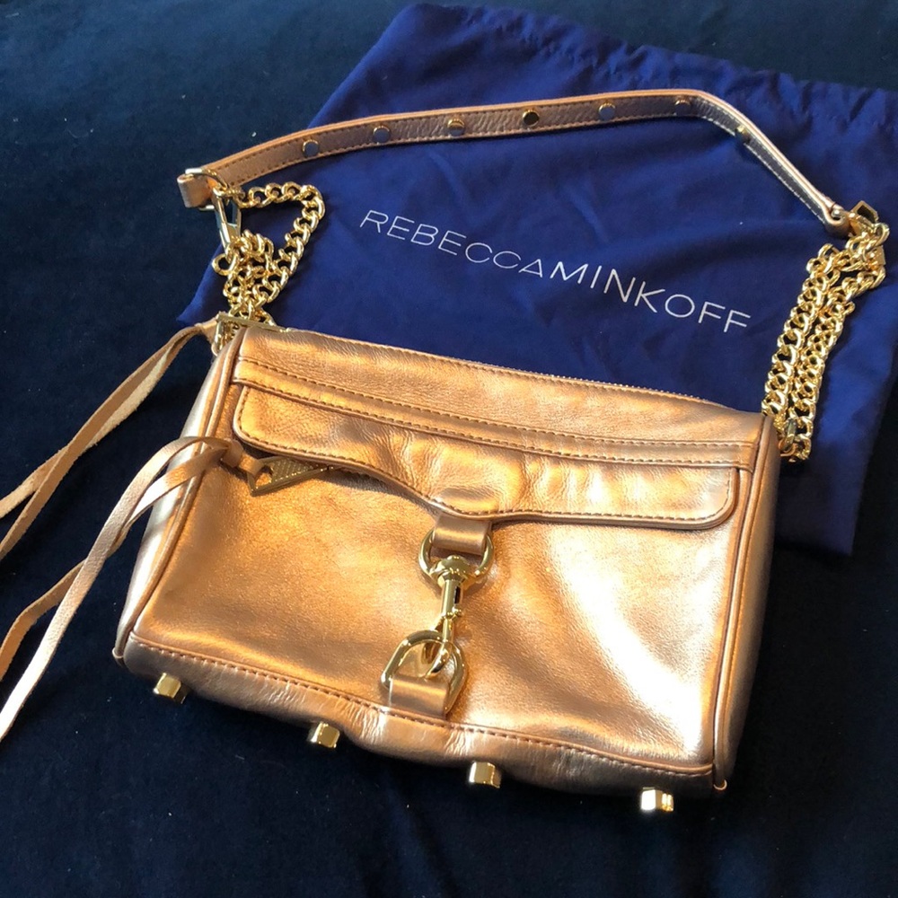 Rebecca Minkoff Mini M.A.C. in Rose Gold